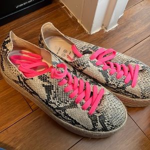 Schutz snakeskin sneaker